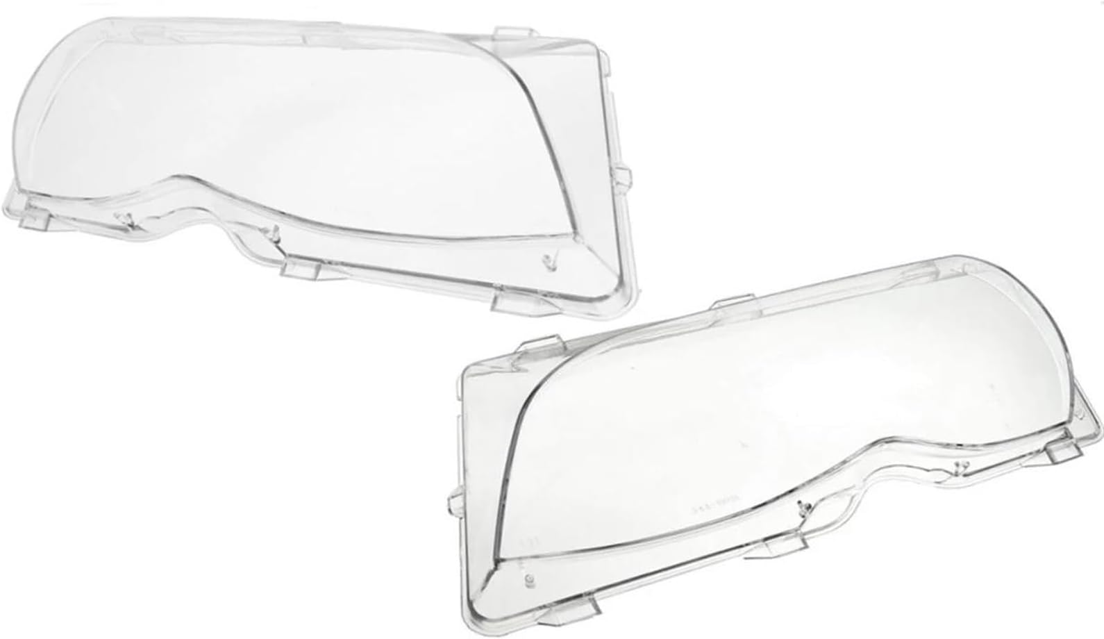Headlight Lens Shell Pair Car Headlight Cover Clear 4 Door Automobile Headlamp Head Light Lens Covers Styling For BMW E46 3-Series 4 Door 2001-2006 Headlight Shell Lens (Color : Pair)