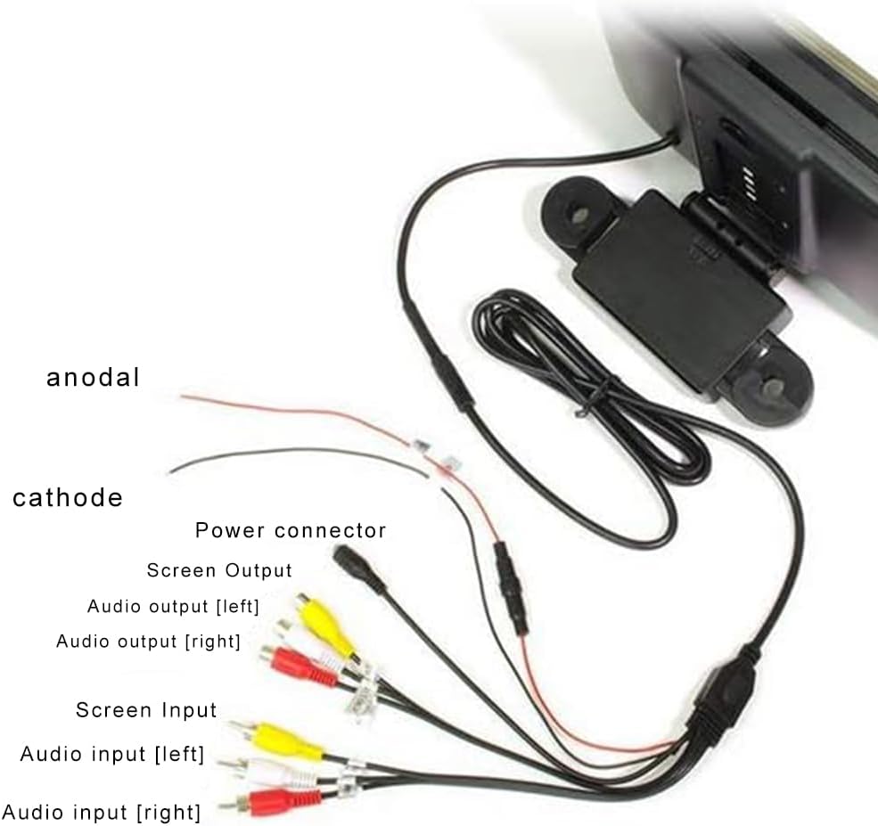 11.6" Car Headrest DVD Player with HD IPS Screen – Suction Mount, Built-in Speakers, 1080P Playback | Supports HDMI Input, USB/SD Card, AV in/Out | IR Headphones, Region-Free, Memory Function image 7 of 8 B0F2SD92RB