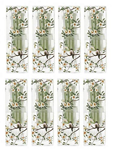 3.5ml Lip Balm Tubes Lipstick Tubes Spring Themed Empty Plastic Lip Gloss Tube 3D Pritned Flower Bird Refillable Container for DIY Homemade Lipstick Lip Balm Cosmetic Makeup,8 Pack