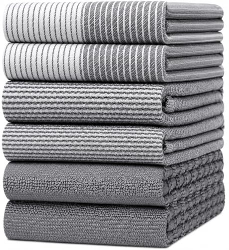 Premium Kitchen Towels (20”x 28”, 6 Pack...