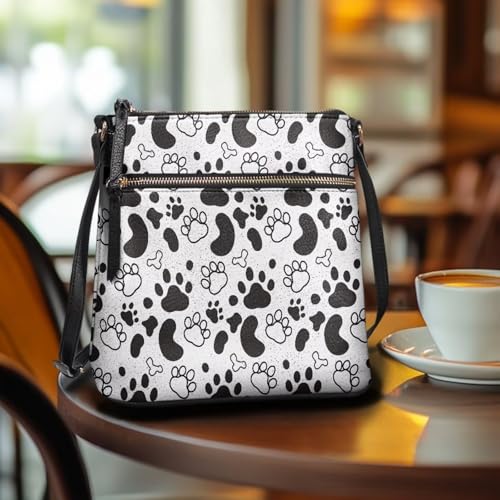 Image of Leather Purses for Women, Leather Hobo Bags for Women Travel Sling Purse Triple Zippered Pockets Shoulder Bag