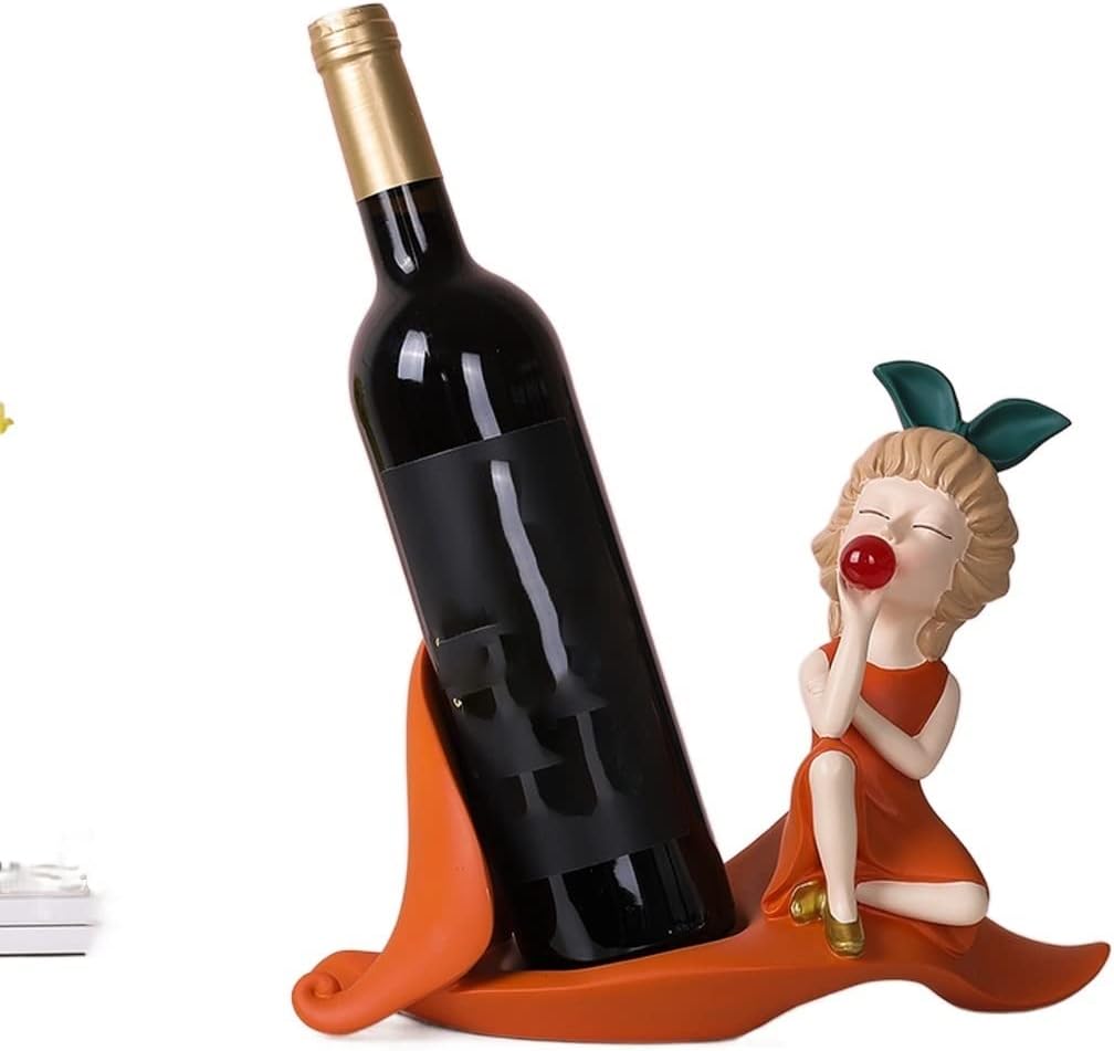 Soporte para Botellas de Vino Resina Decorativo 27cm