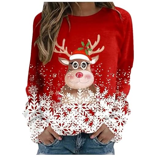 Jersey de Navidad para Mujer, con Luces LED, Estilo Urbano, suéter de Navidad, Informal, Suelto, Estampado navideño,Moda, Gran tamaño，Manga Larga, Festivo, Estampado de Alces, Fiesta navideña | Ya disponible en tu tienda friki favorita! En mundofriki.es!