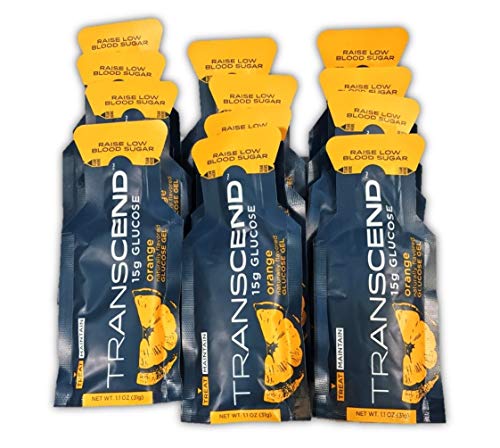 Transcend Orange-Flavored Glucose Gels - 15gram Packets (12)