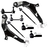 SCITOO 8pcs Front Suspension Kit Lower Control Arm Ball Joint Inner Outer Tie Rod End Sway Bar Link Replacement For 2000-2001 For INFINITI I30 2002-2004 For INFINITI I35 2000-2003 For Nissan Maxima