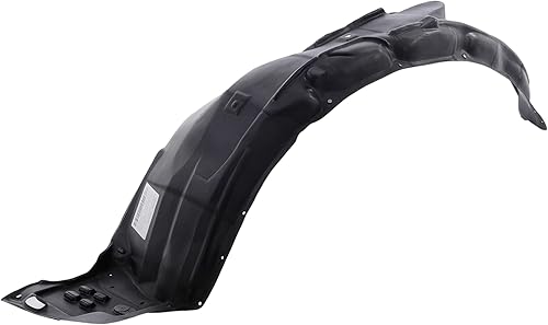 Miniatura 2 de CarPartsDepot Protector de guardabarros delantero lado izquierdo sin aislamiento de espuma interior protector contra salpicaduras compatible con