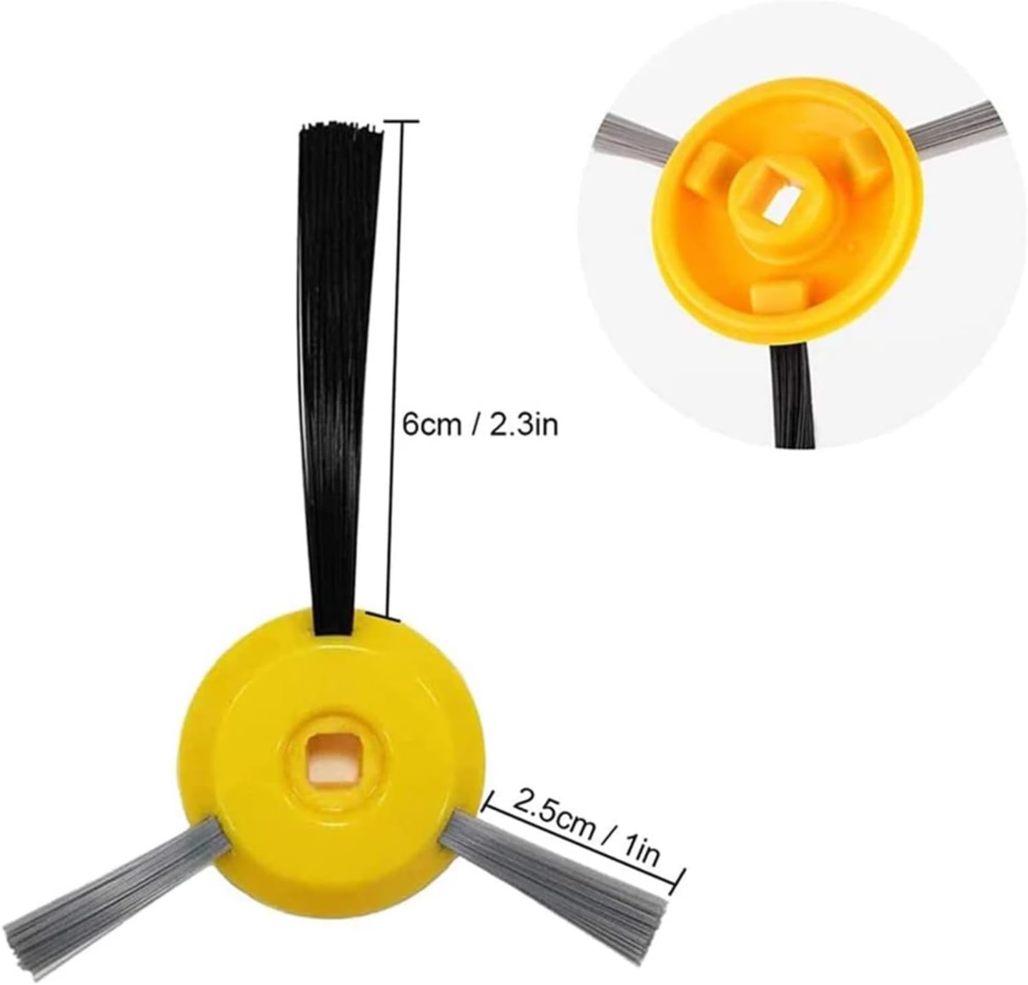 Assembly Side Brushes,Compatible for Shark R75 / RV700 / RV720 / RV750 / RV750C / RV755,8 Pcs Vacuum Cleaner Parts
