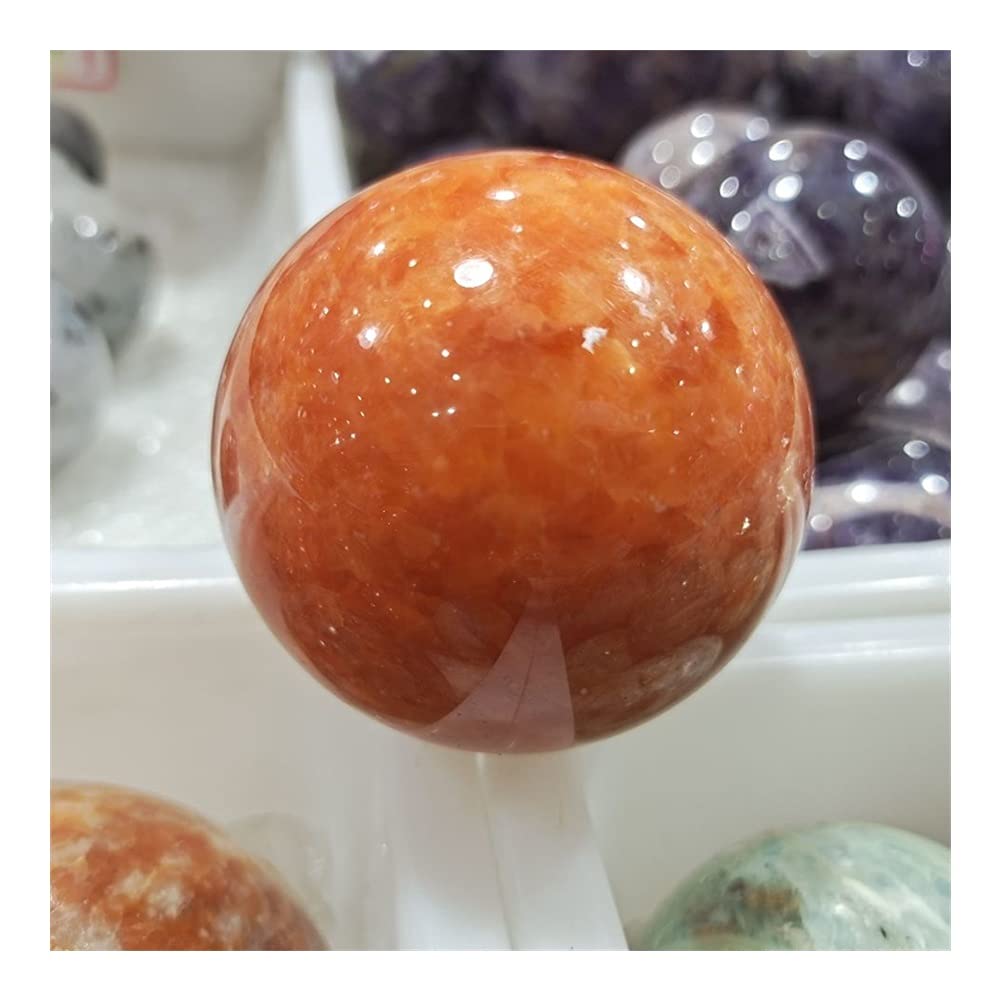 Sfera di Cristallo di Quarzo Giallo Dorato Naturale Pietra preziosa Ornamentale Sfere Decorative Gioielli indipendenti Colleziona Collezioni di casa