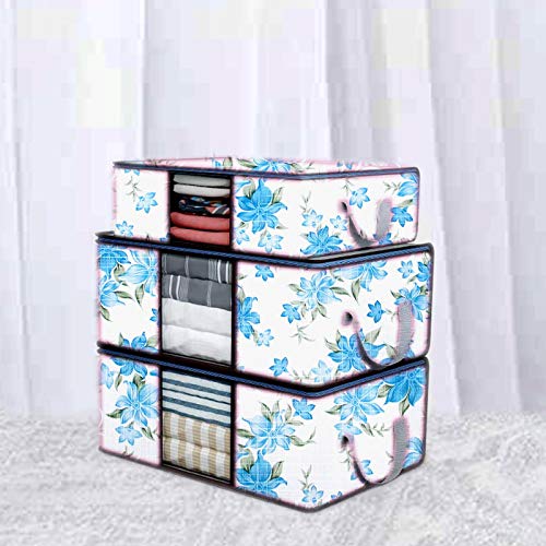 JM Homefurnishings Heavy Duty Waterproof and Dust-Proof Big Size Blanket/Clothes Cover Under Bed Storage Box 3 Unit (Pack of 3) (B08KHCY6Y4) Amazon Price History, Amazon Price Tracker