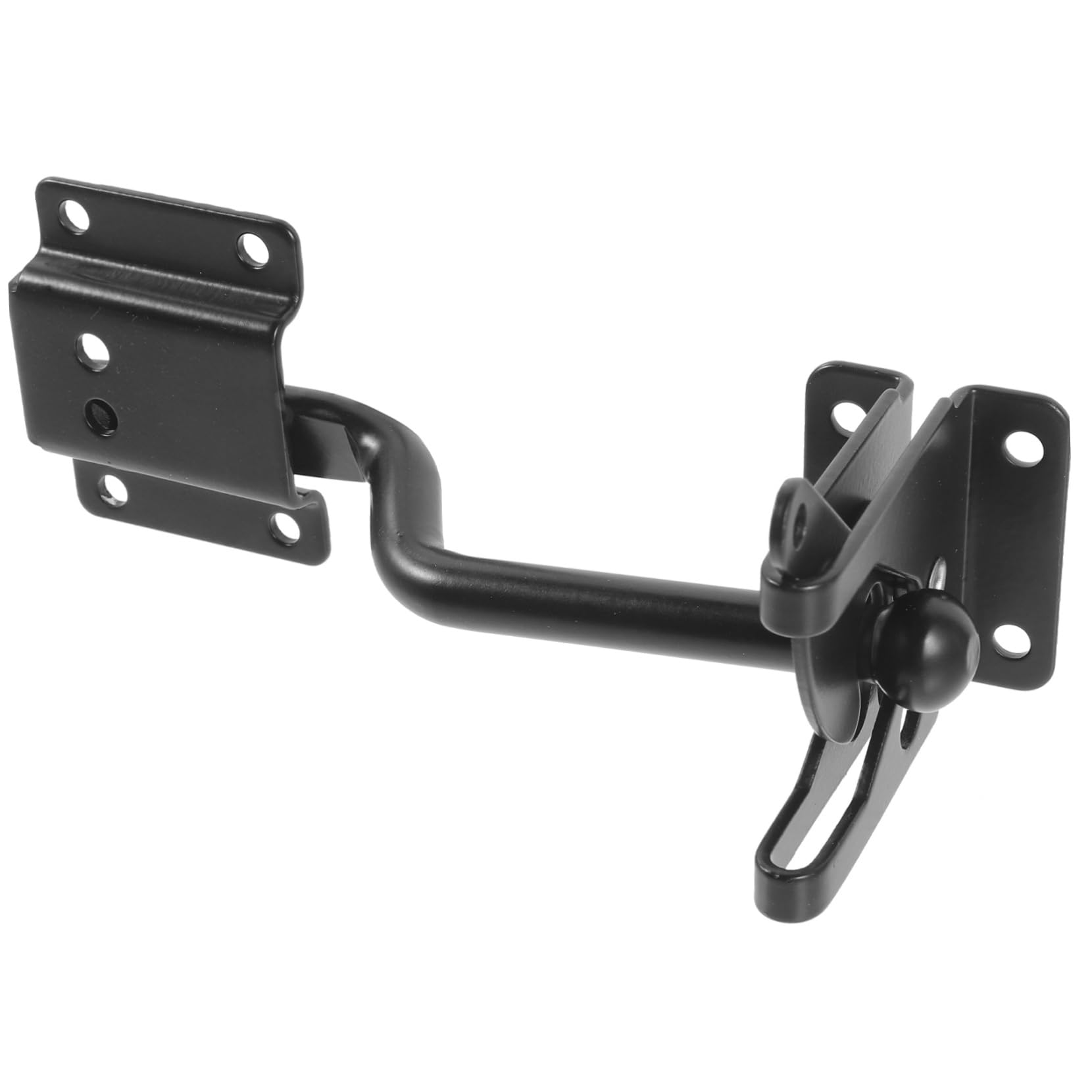 DOITOOL 5 Ensembles Clôture clôture charnière loquet fer loquet galvanisé galvanisé loquet serrure boucle de porte gond extérieur lock renfort de porte portillon loquet de porte de clôture