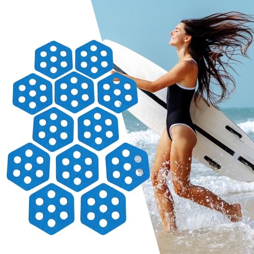 Patins de traction hexagonaux antidérapants pour planche à pagaie et pêche - 3