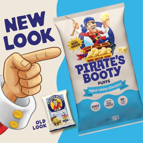 PIRATE'S BOOTY Aged White Cheddar Cheese Puffs Bags, .5 oz (24 Count) - image 6