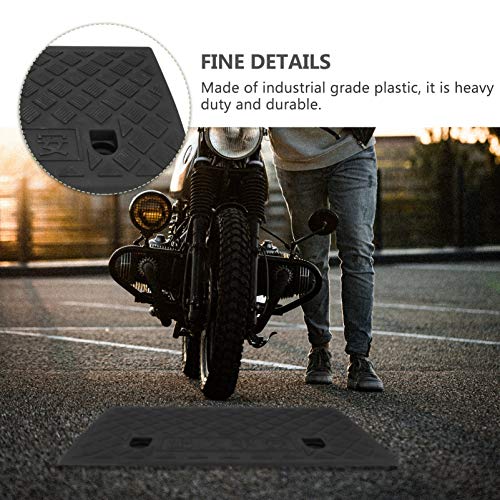 Rampas portátiles para automóviles, scooters y motocicletas, rampas de acceso pesadas (paquete de 6 unidades, 50 x 27 x 6,7 cm) miniatura 4