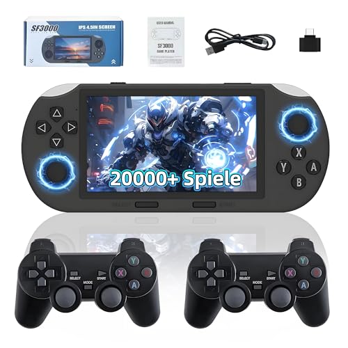 SF3000 Handheld Videospielkonsole 64G Set, Tragbare Retro Spielkonsole mit...