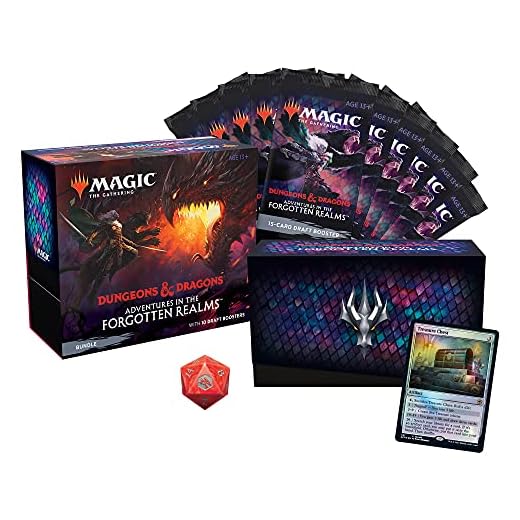 Wizards of the Coast Magic: The Gathering Adventure in Forgotten Realms Bundle, 10 Draft Booster & Tillbehör (engelsk version)