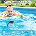 DeeprBlu 2026 New Iteration Solar Digital Pool Thermometer with Rope, Easy Read Extra Large Backilt LCD Display Floating Pool Thermometer, IP68 Waterproof Pools Water Temperature Gauge for Hot tub,Spa