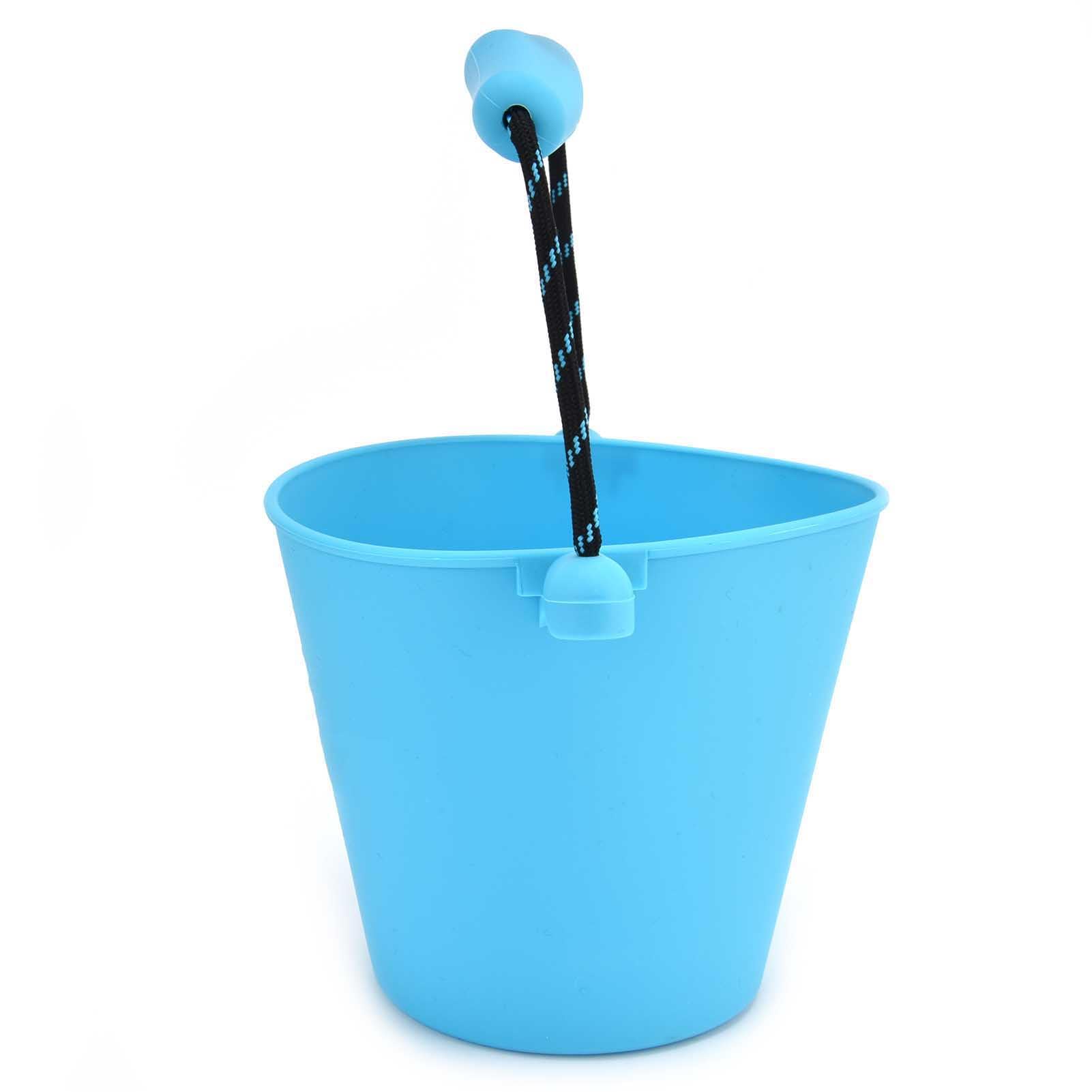 Wakects Secchiello da Spiaggia per Bambini, Silicone Pieghevole 1.5L