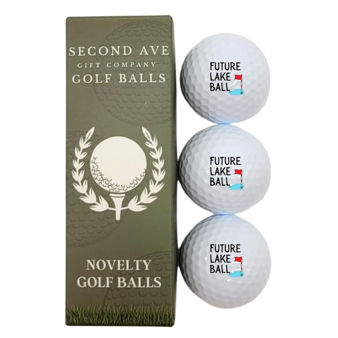 Second Ave Lot de 3 blagues de golf amusantes pour fête des pères, Noël, anniversaire, golfeur