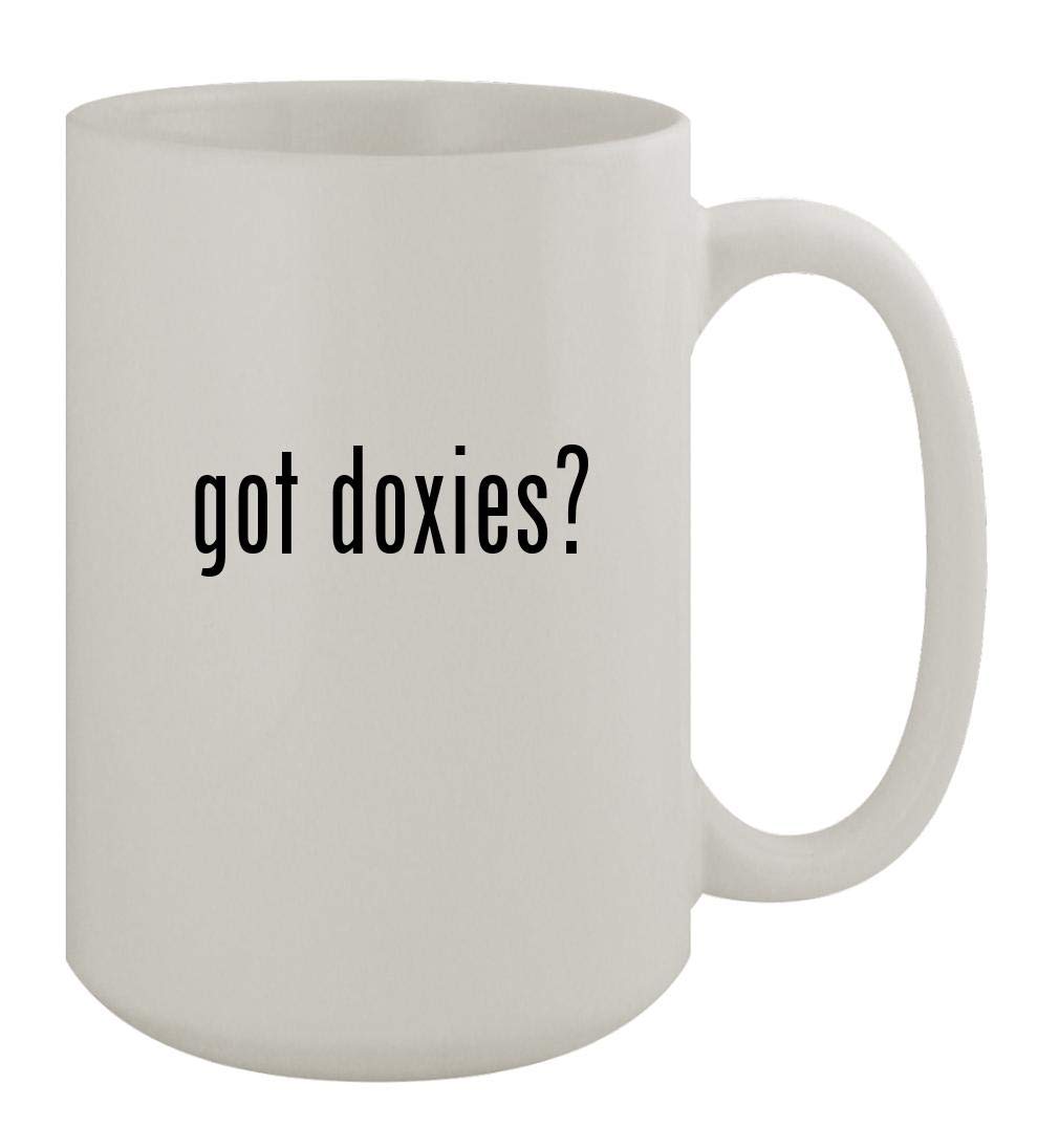 Knick Knack Giftsgot doxies? - 15oz Ceramic White Coffee Mug, White