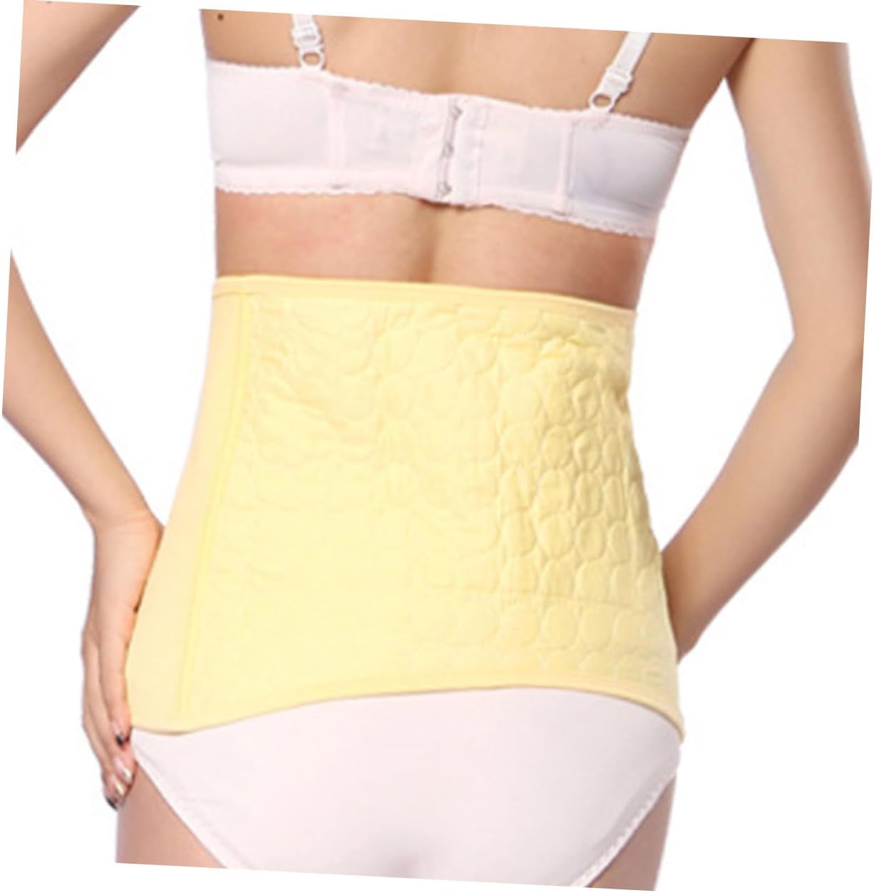 FRCOLOR Cotton Belly Band for Pregnant Women Cesarean Postpartum Girdle Tummy Control Thong Maternity Recovery Belt Xl Yellow