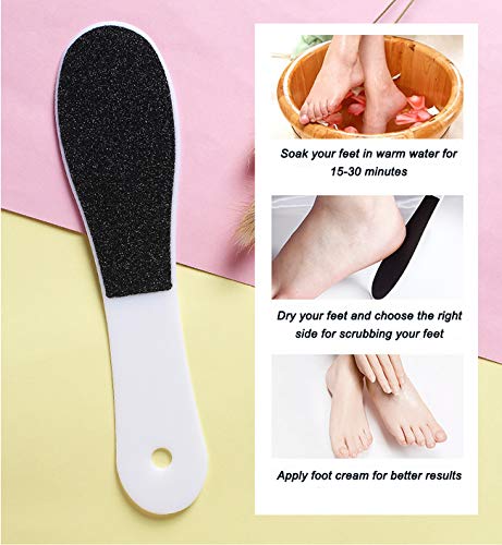 10 Pack Foot File,Foot Callus Remover Professional Sandpaper Pedicure Tools, Double Side Foot Scrubber, Sander for Dead Skin Foot Rasp Pedicure for Women Mother Manicure Beauty Shop Spa - Image 5