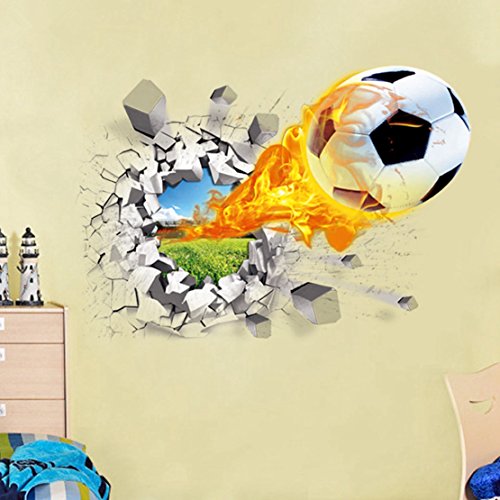 Vinilo decorativo fútbol removible 50x70 cm miniatura 3