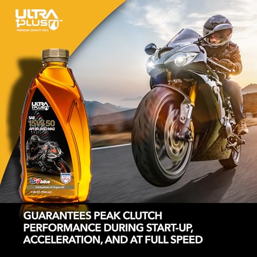 Image of 4T 15W-50 Full Synthetic Motorcycle Oil API SN JASO MA2-15W50 motor oil, 6 Quarts (Pack of 2)