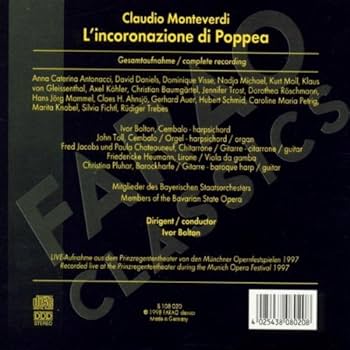 MONTEVERDICLAUDIO - L'incoronazione Di Poppea - Amazon.com Music