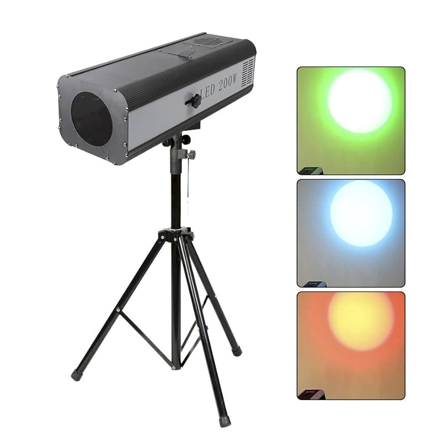 Amazon.com - 200W LED Spotlight Follow Spot Light Manual