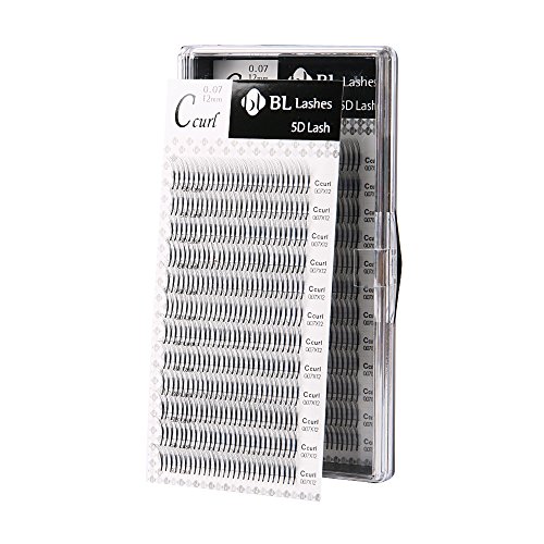 Eyelash Extension BL Lash 5D Volume Lash C Curl Thickness 0.07mm (0.07X13mm)
