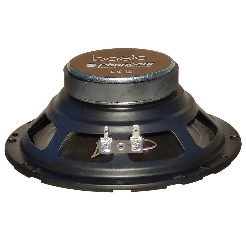 2 ALTOPARLANTI PHONOCAR BASIC 66026 coassiali 2 vie da 16,50 cm 165 mm 6,5" di diametro da 30 watt rms e 60 watt max 4 ohm 90 db spl auto, a coppia