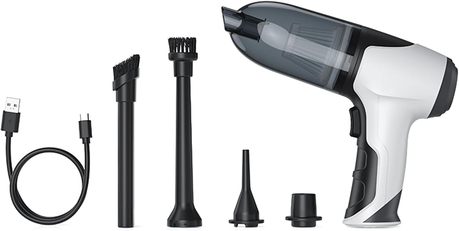 Car Vacuum Portable 9000Pa Powerful Handheld Cordless with 3600mAh Rechargeable Battery for Car Home