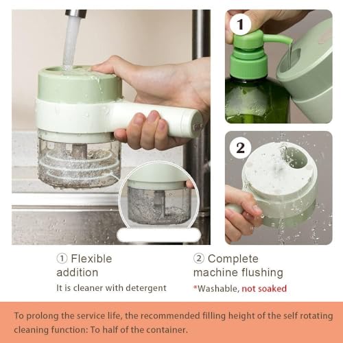 Image of 4 in 1 Handheld Electric Vegetable Cutter Set | Mini Food Chopper Slicer & Grinder for Garlic Onion Chili Pepper Fruits & Vegetables | Compact Rechargeable Kitchen Tool