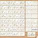 Produktbild Buchstaben Schablonen, 45 Stück Kunststoff Alphabet Buchstaben Zahlen Schablonen Groß Klein Buchstaben Zeichenschablonen Wiederverwendbar Malerei Schablonen für Holz Wand Fenster Kuchen Scrapbook DIY