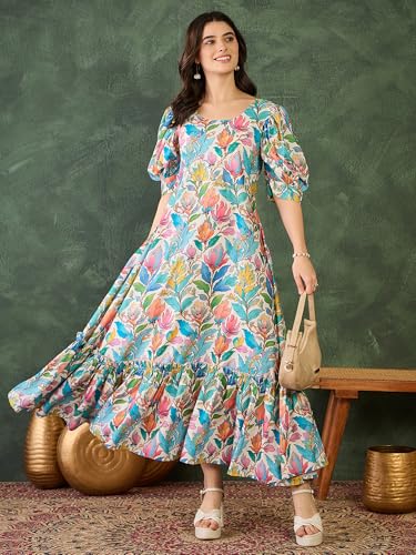 Kurti Anarkali Femme Naixa NX-WD34 Tunique Longue en Rayonne Premium