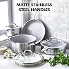 GreenPan Venice Pro Tri-Ply Stainless Steel Healthy Ceramic Nonstick 7 Piece Cookware Pots and Pans Set, PFAS-Free, Multi Clad, Induction, Dishwasher Safe, Oven Safe, Silver #5