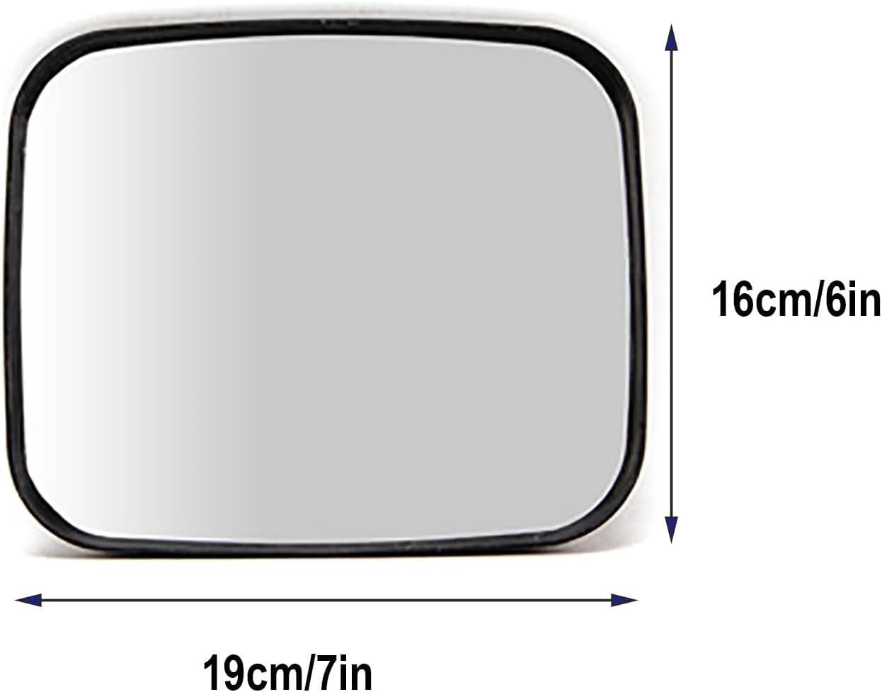 Specchio Convesso In Acrilico, Specchio Stradale, Staffa Regolabile Per Garage, Magazzino E Sorveglianza Interna O Esterna, Visione Chiara E Grandangolare, Rettangolare(20x24cm/8x9in)