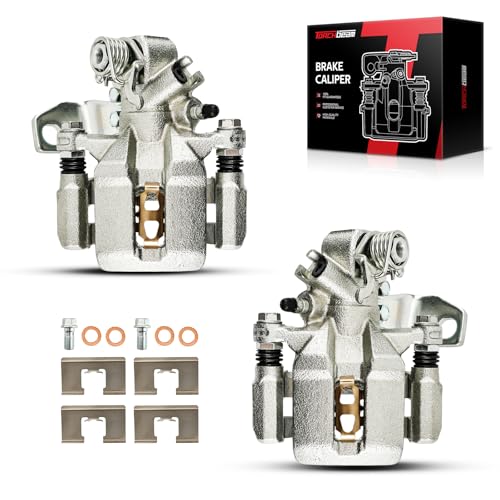Image of Torchbeam Rear Brake Calipers Set for Honda 2006-2015 Civic 1.8L, Honda 2006-2011 Civic 2.0L, Honda 2012-2015 Civic 2.4L, Rear Left and Rear Right Calipers Replace # 19B3298+19B3299
