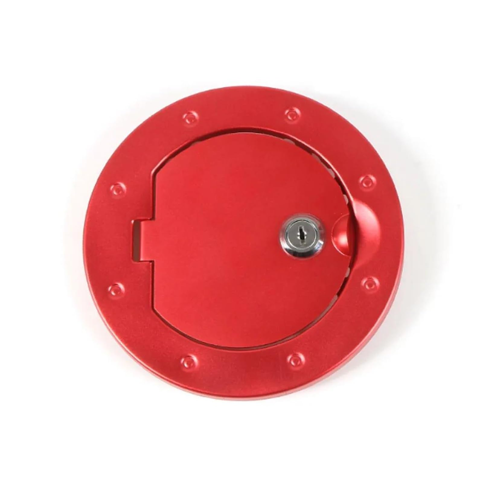 Bouchon de porte d'essence alu rouge Wrangler 07-16