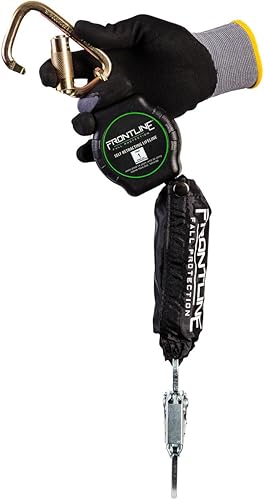 Miniatura 9 de Frontline RPA062RA - Red de fibra doble de aramida de 6 pies SRL con extremos de gancho de barra de refuerzo de aluminio, extremadamente resistente,