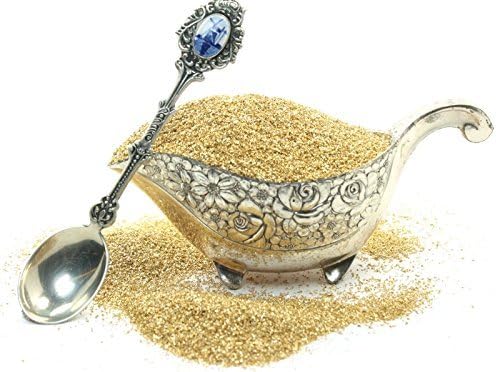 Gold Imported German Glass Glitter - One Pound - Fine 90 Grit (Most Popular Grain Size) Sparkly Glass Glitter - 311-9-007