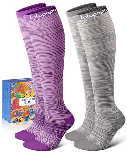 Lalapapa Cotton Compression Socks for Women