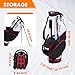 Golf Stand Bag - 14-Way Full-Length Dividers,Golf Bag with 8 Spacious Pockets - Lightweight Golf Bag for Men and Women with 3D Hip Pad, Stable Legs & Phone Holder