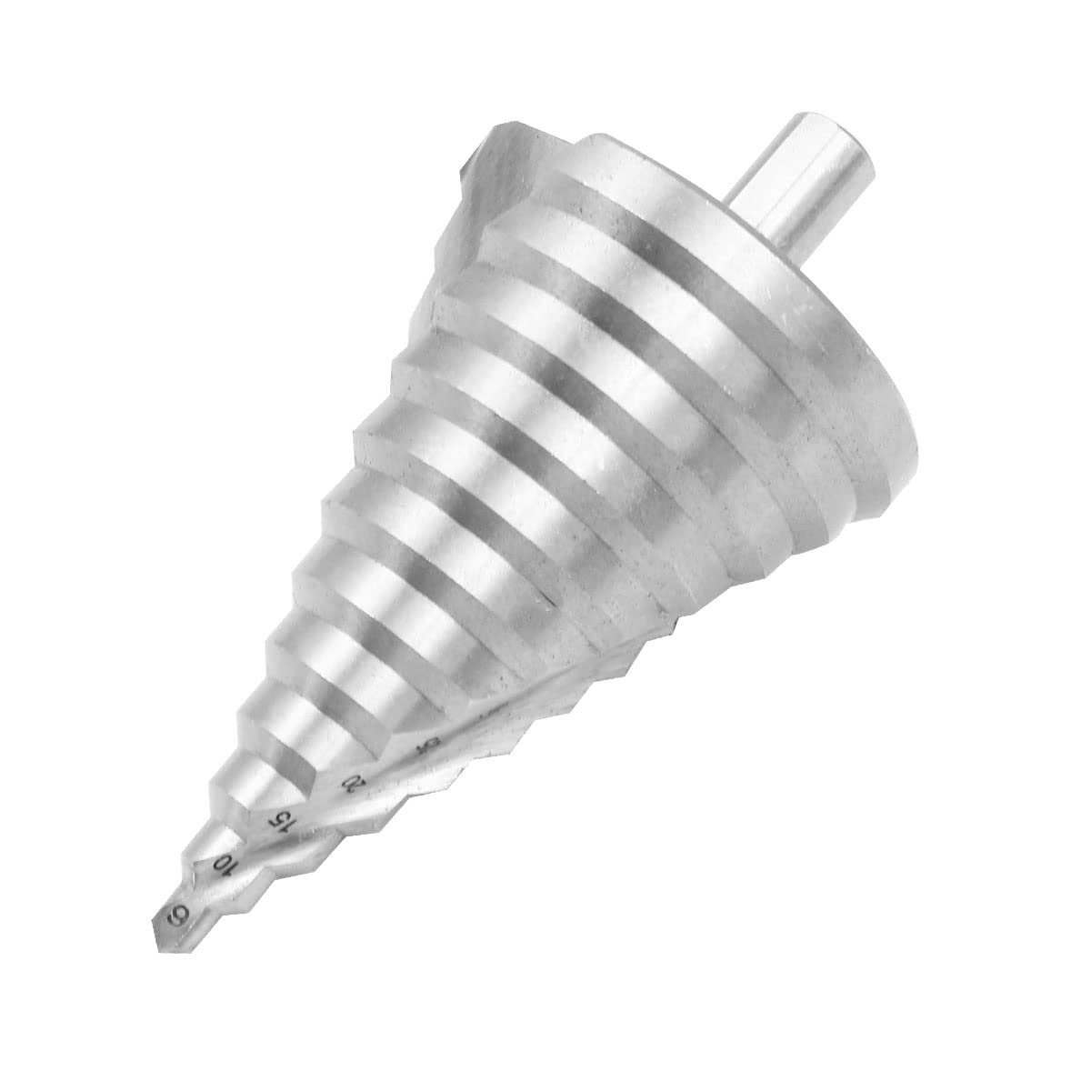 HSS wiertło spiralne o dużej prędkości, wiertło wielootworowe, 6 mm-60 mm, łącznie 12 rozmiarów kroków, cięcie otworów, powiększanie, blacha, PCV, obróbka drewna