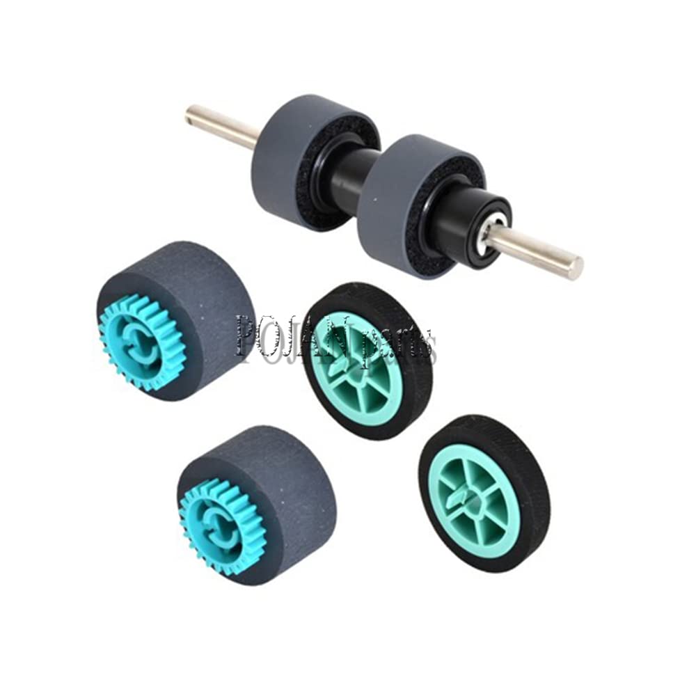 Scanner Roller Kit for Panasonic KV-S4085CW, KV-S4085CL, KV-S4065CW, KV-S4065CL, KV-S4085C, KV-S4065C - Flat Belt Rubber Printer Roller Kit