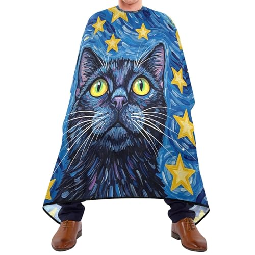 Capa de Corte para Cabello Kigai Starry Night para Hombre miniatura 1