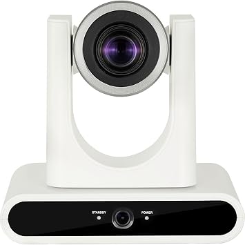 كاميرا Lumens VC-TR40 AI للتتبع التلقائي مع التعرف على الوجه البشري الذي يعمل بالذكاء الاصطناعي ، 1080P 60fps 20x تكبير بصري ، HDMI ، إيثرنت ، 3G-SDI و USB ، لون أبيض