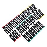 STOBOK Etiquetas Adhesivas De Peso Para Equipos De Gimnasio Tamaño 119x18 Mm Agujero Para Pasador, Hoja De Pegatinas Para Bloques De Pesas, Uso Máquinas y Mancuernas Para Entrenamiento Profesional