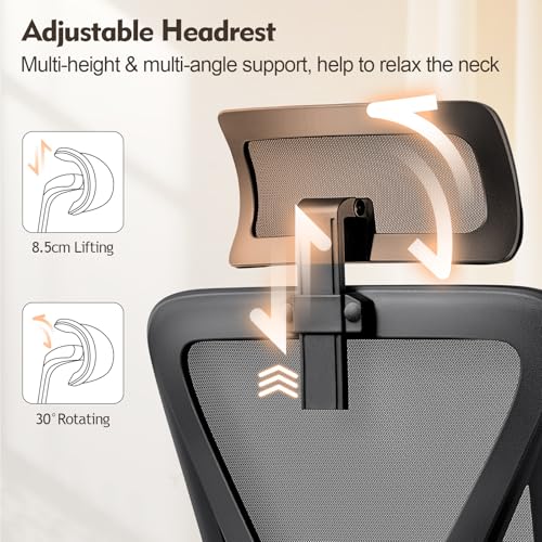 Save 60% on FelixKing Ergonomic Mesh Office Chair with Adjustable Support - Image 4