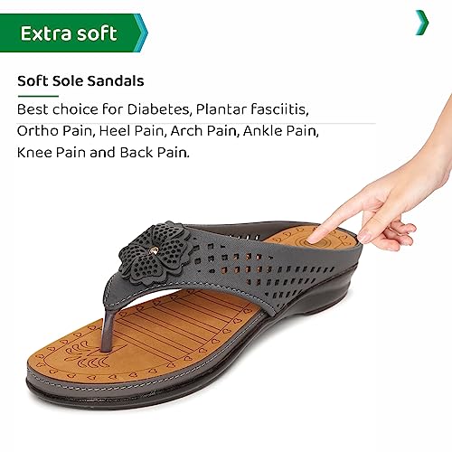 Image of ORTHO JOY Fancy doctor slippers | Soft chappal for women | Comfortable Footwear for women